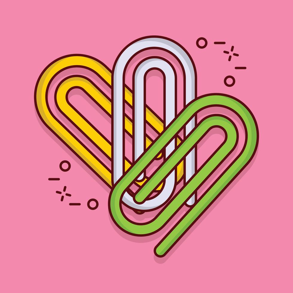 paper clips vector illustration on a background.Premium quality symbols. vector icons for concept and graphic design.