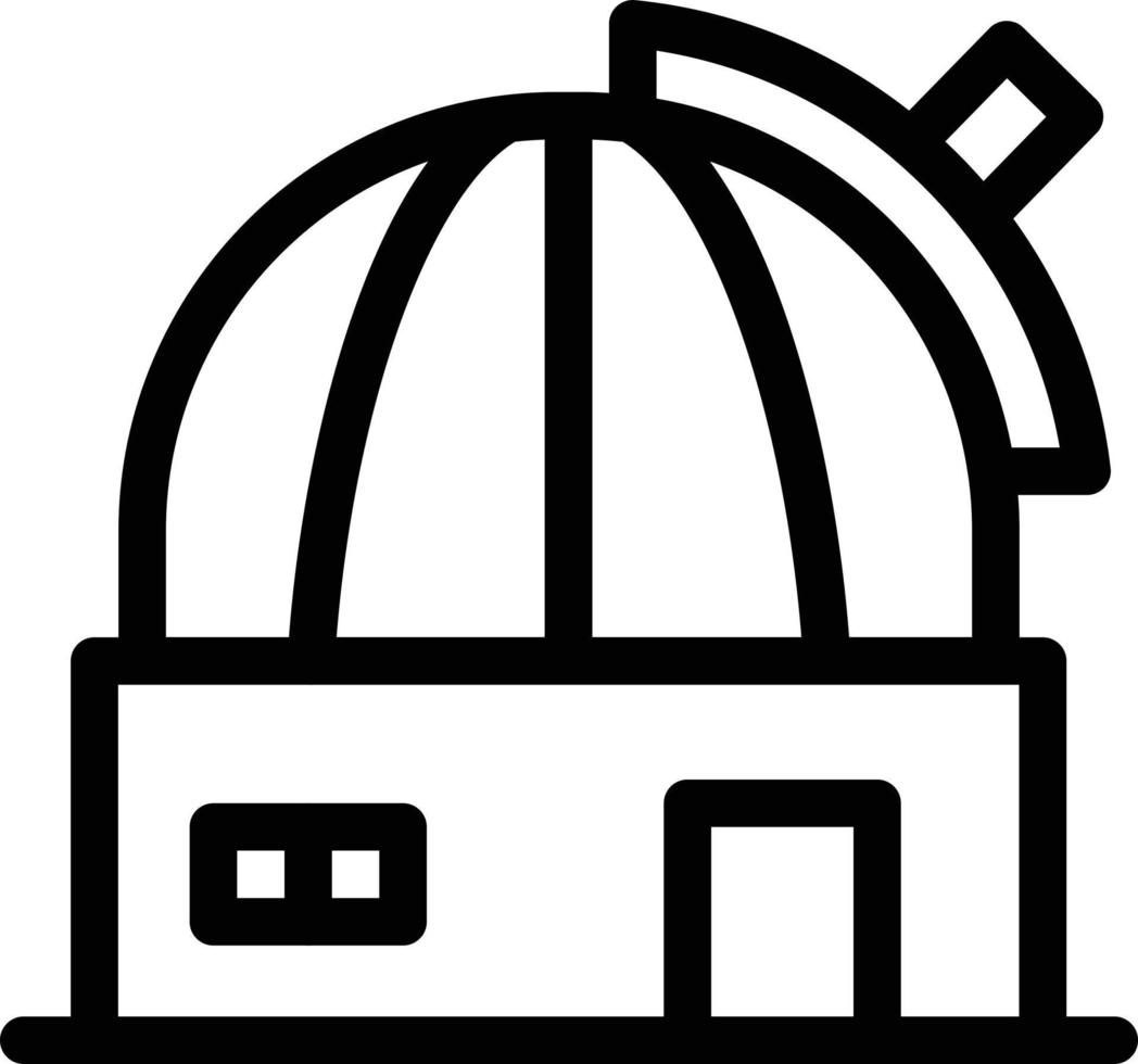 Ilustración de vector de observatorio en un fondo. Símbolos de calidad premium. iconos vectoriales para concepto y diseño gráfico.