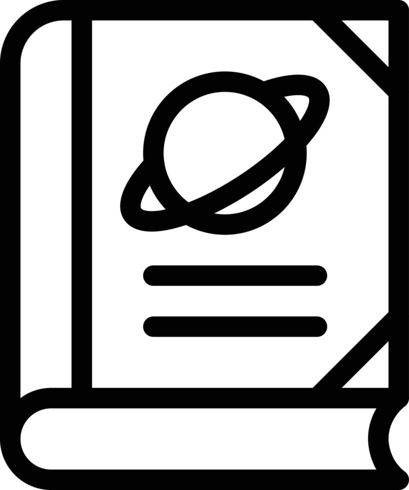ilustración de vector de libro de ciencia en un fondo. símbolos de calidad premium. iconos vectoriales para concepto y diseño gráfico.
