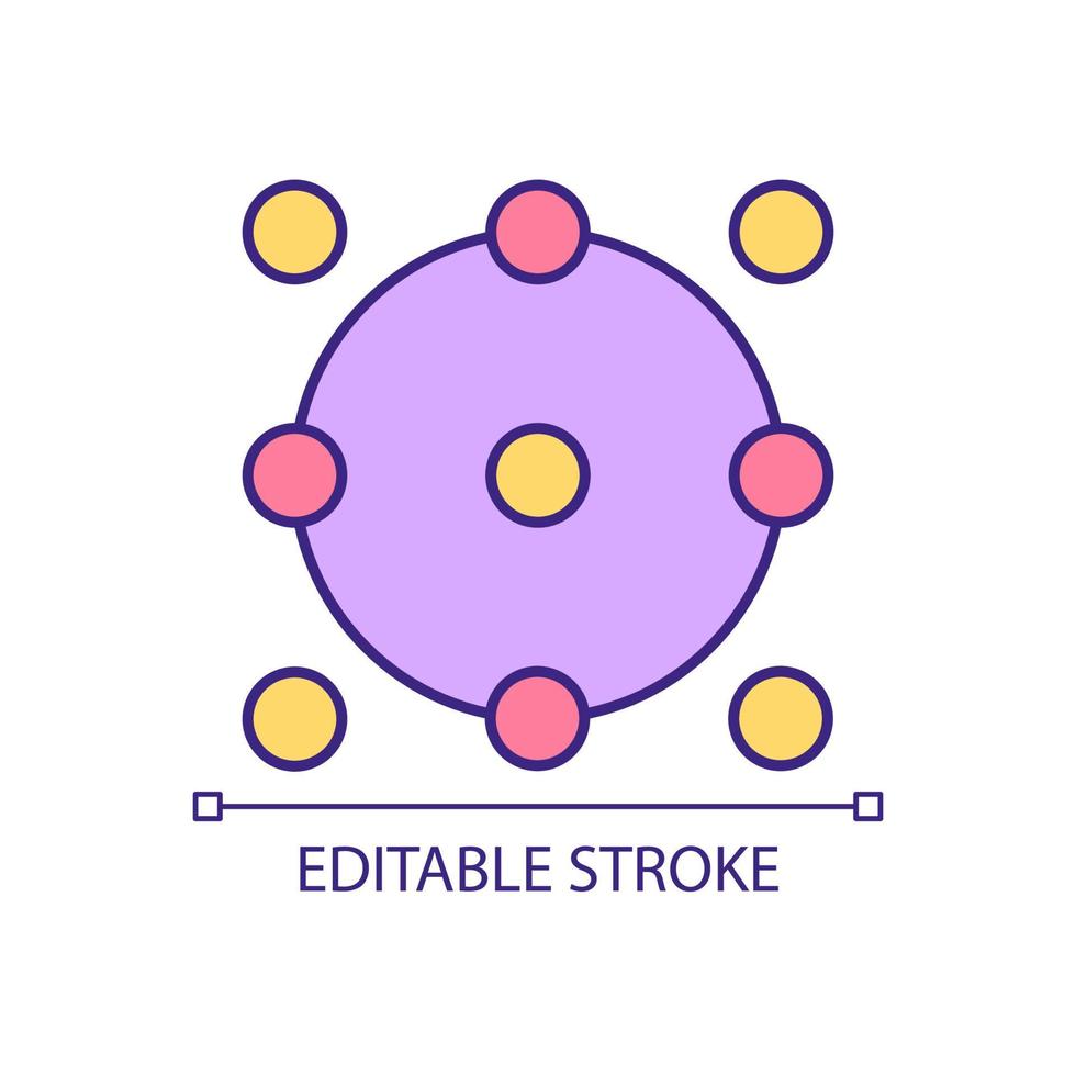 Graphic design element RGB color icon vector