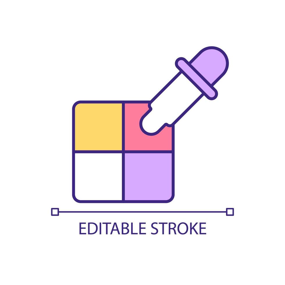 Choosing color shade for design RGB color icon vector