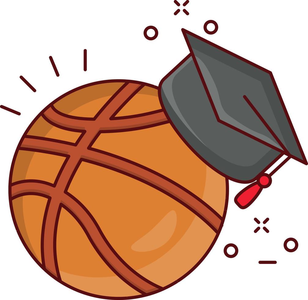 basketball degree vector illustration on a background.Premium quality symbols. vector icons for concept and graphic design.