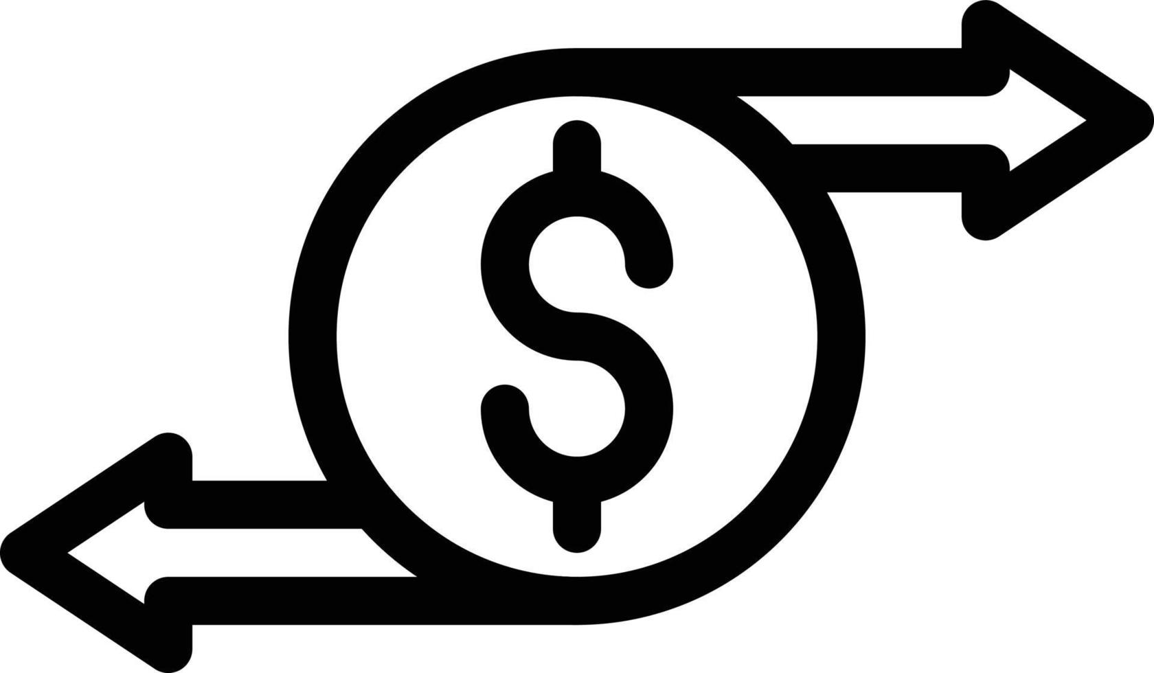 ilustración de vector de dólar en un fondo. símbolos de calidad premium. iconos vectoriales para concepto y diseño gráfico.