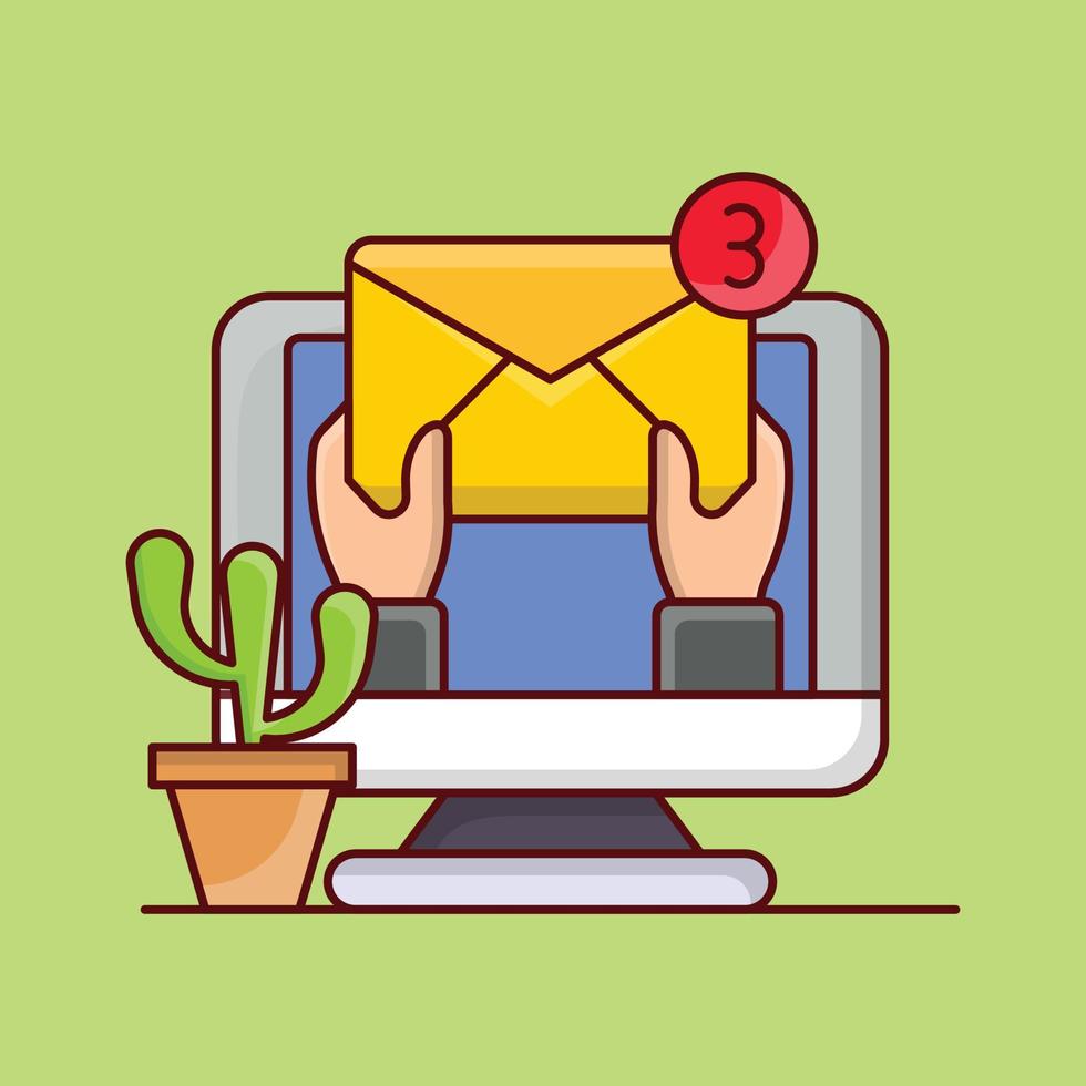 mail vector illustration on a background.Premium quality symbols. vector icons for concept and graphic design.