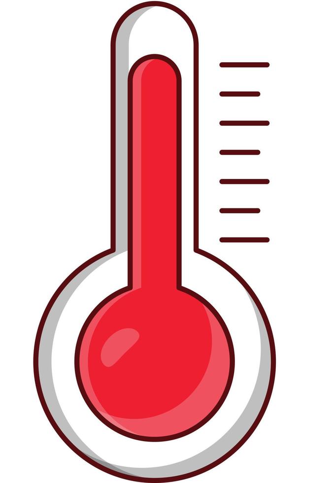 ilustración de vector de temperatura en un fondo. símbolos de calidad premium. iconos vectoriales para concepto y diseño gráfico.