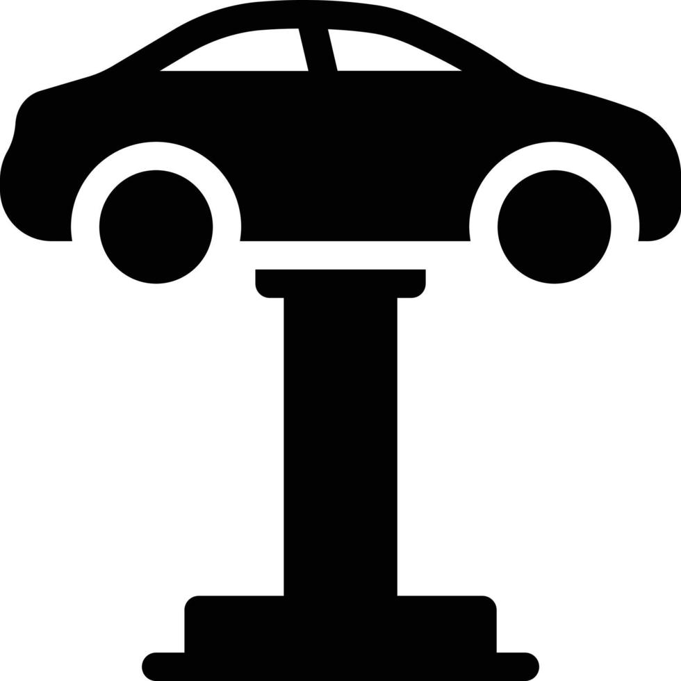 ilustración de vector de coche elevador en un fondo. símbolos de calidad premium. iconos vectoriales para concepto y diseño gráfico.