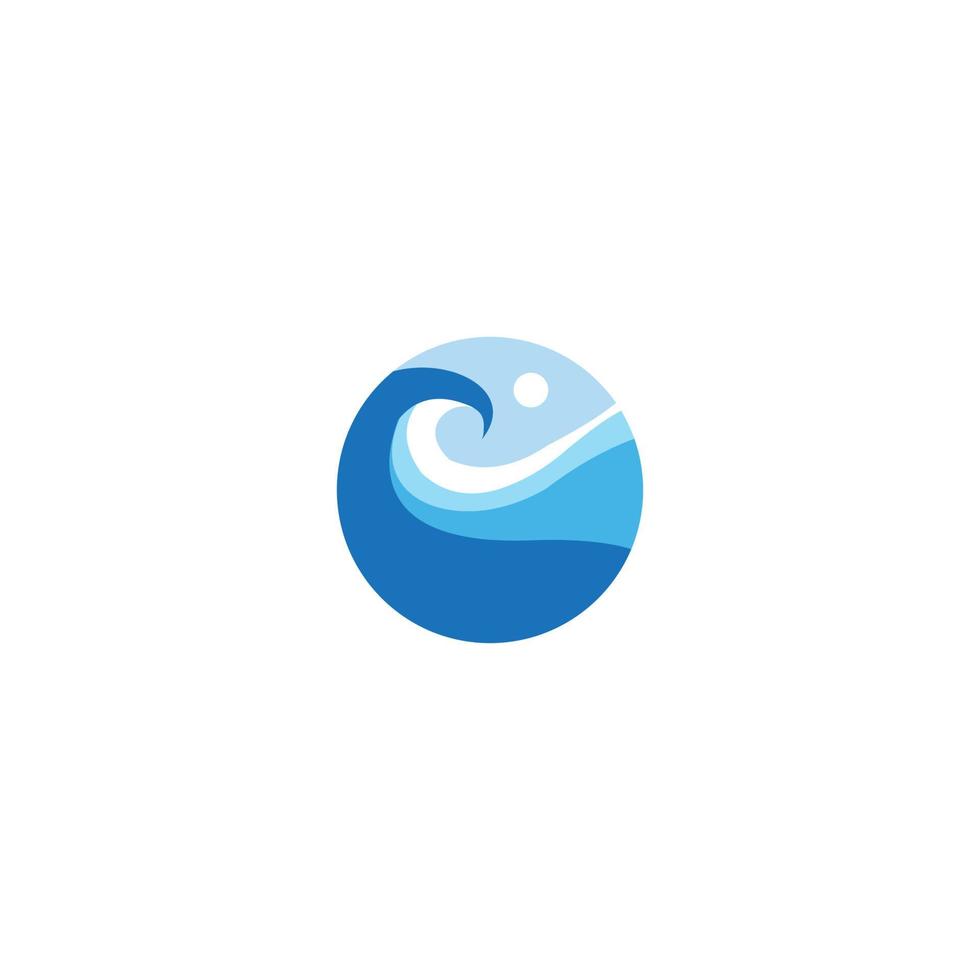ilustración logo agua de mar para icono de imagen vector