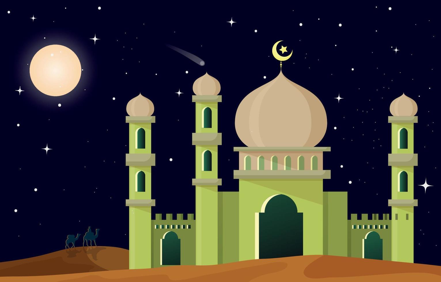 fondo de elementos generales de ramadhan vector