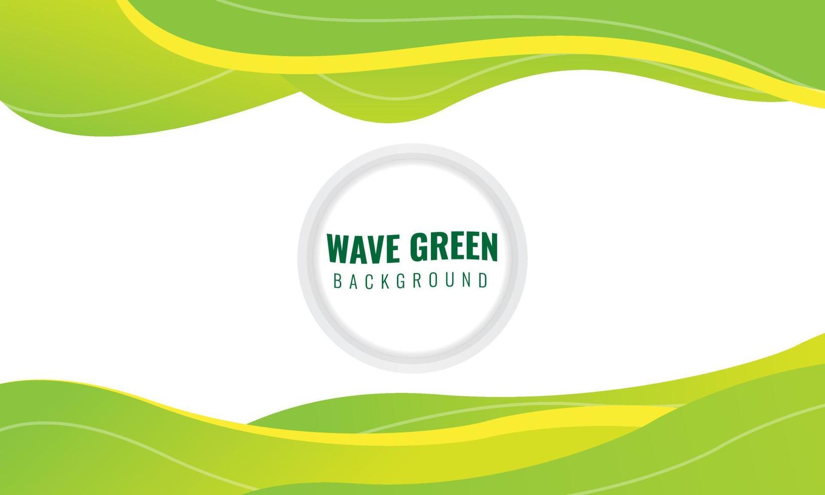 Green Wave Background Vector free