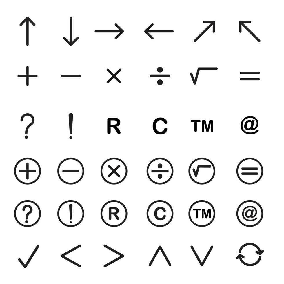arrow icon set vector design template