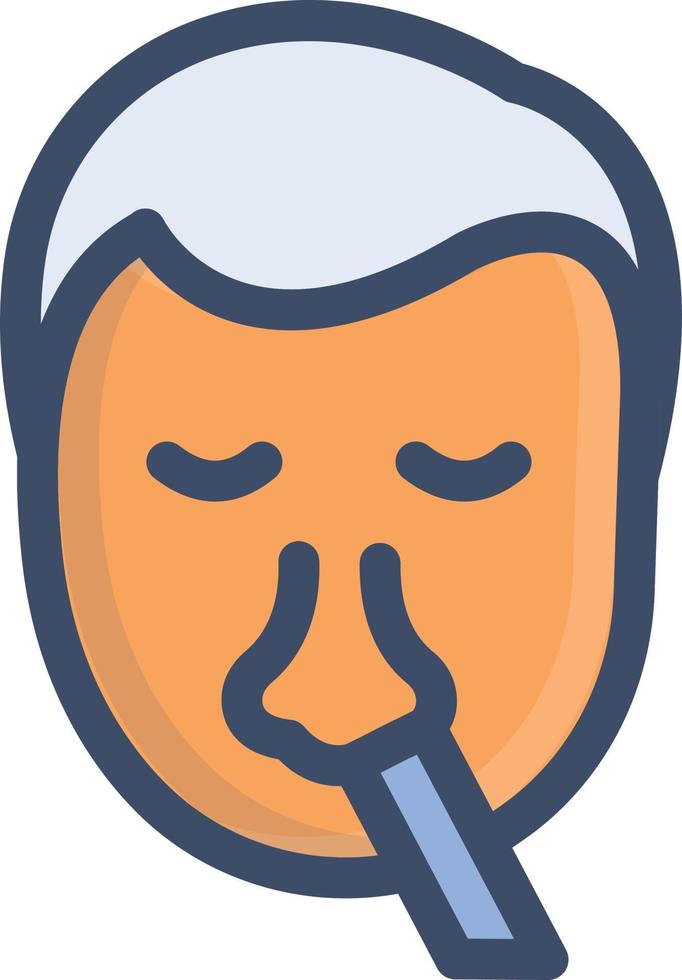 nose vector illustration on a background.Premium quality symbols. vector icons for concept and graphic design.