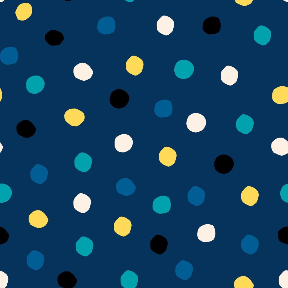 Seamless Polka Dot pattern. Abstract texture with paper cut small circles. Dotted background. vector