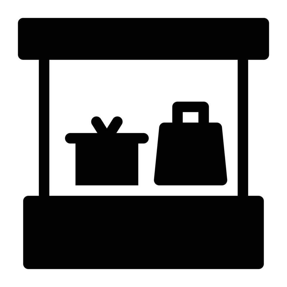 ilustración de vector de bolsa en un fondo. símbolos de calidad premium. iconos vectoriales para concepto y diseño gráfico.