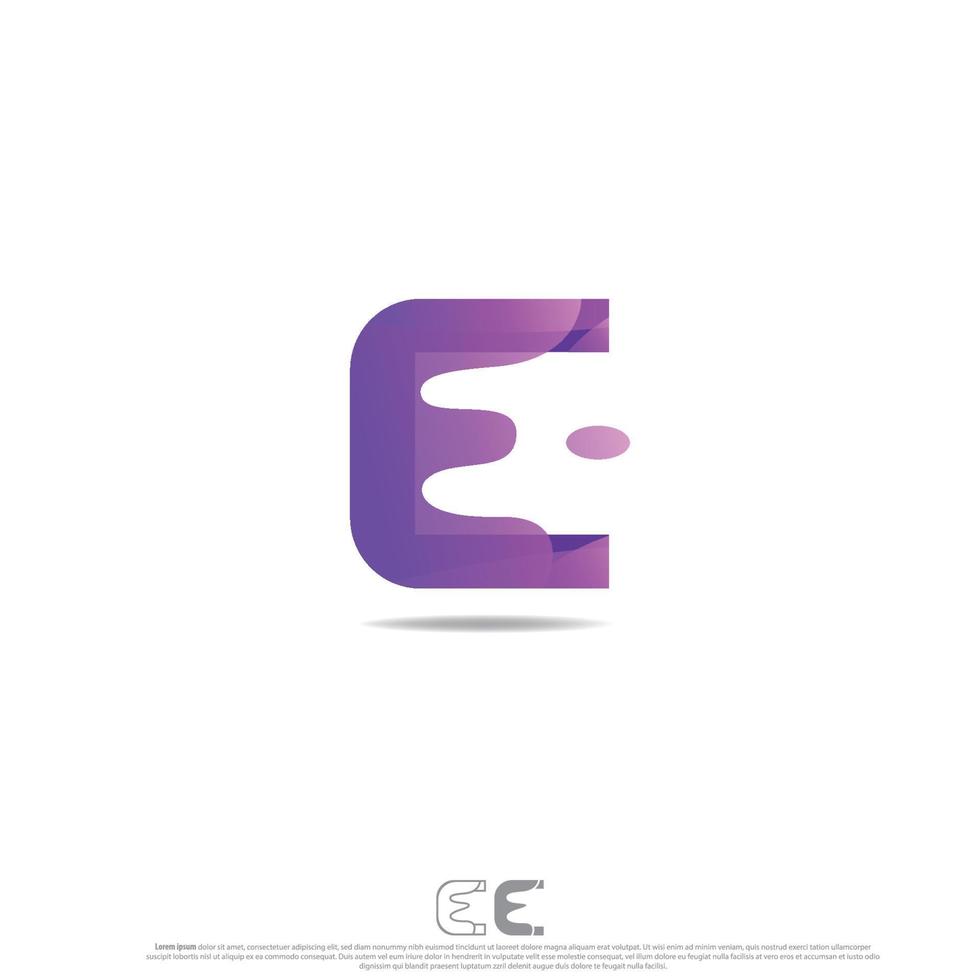 Letter E Logo Design vector