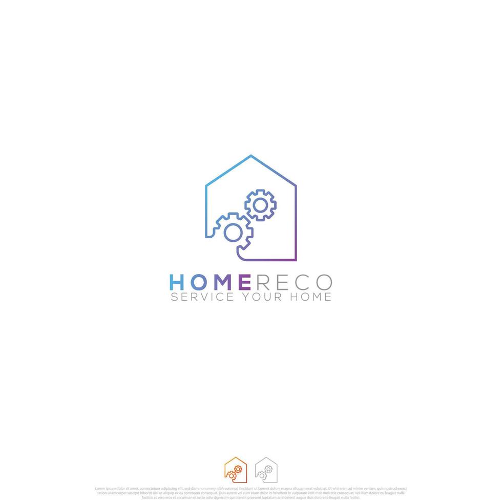 Home recovery logo vector design for cleaning service