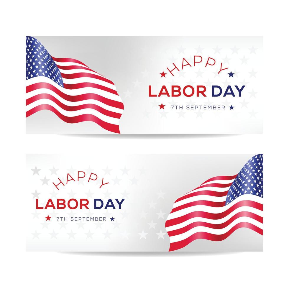 Happy Labor Day Banner Design vector