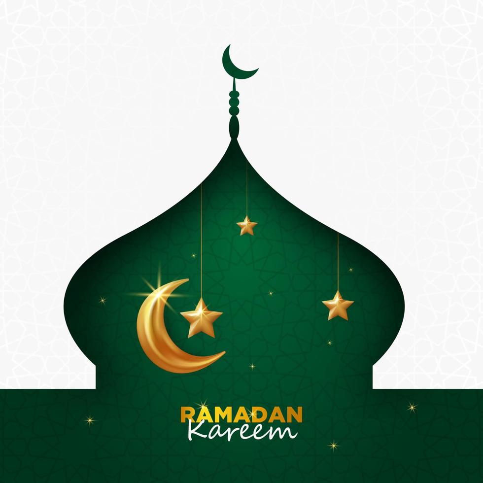 plantilla de diseño de fondo islámico ramadan kareem vector