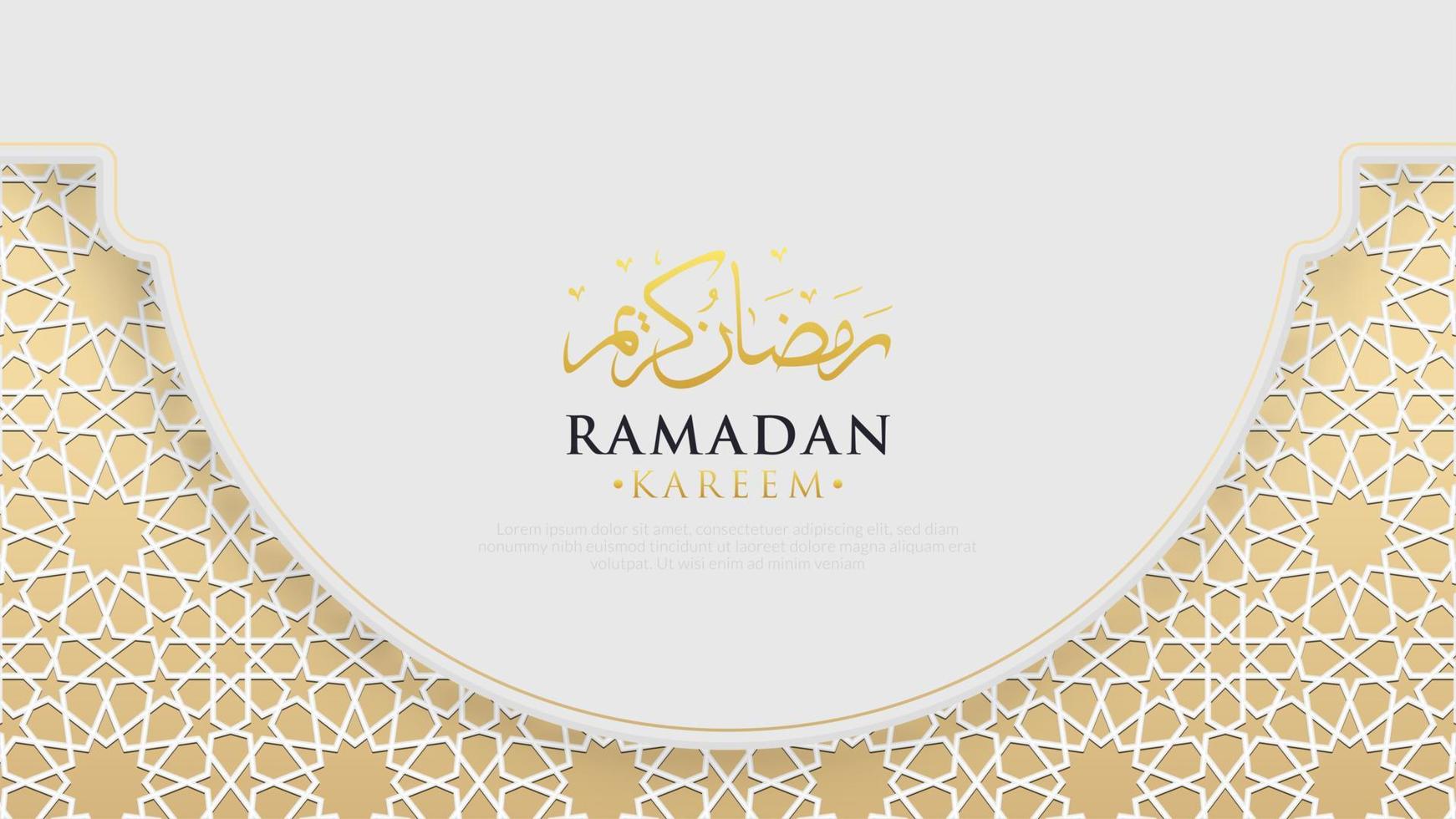 modern luxury and elegant islamic background with islamic pattern