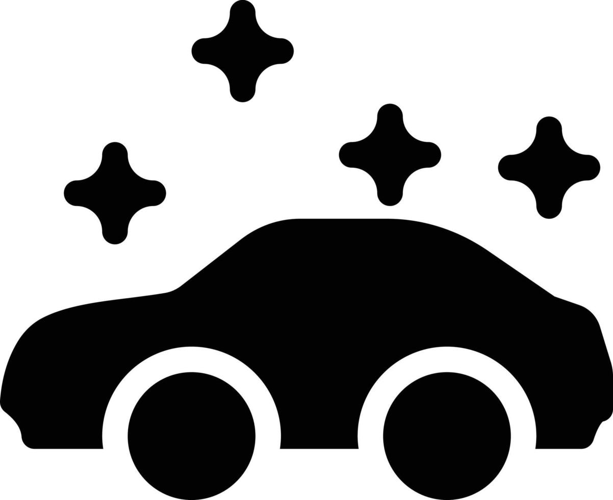 ilustración de vector de brillo de coche en un fondo. símbolos de calidad premium. iconos vectoriales para concepto y diseño gráfico.