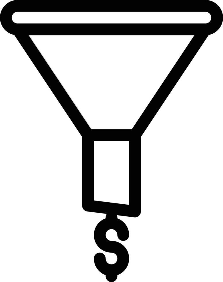 funnel vector illustration on a background.Premium quality symbols. vector icons for concept and graphic design.
