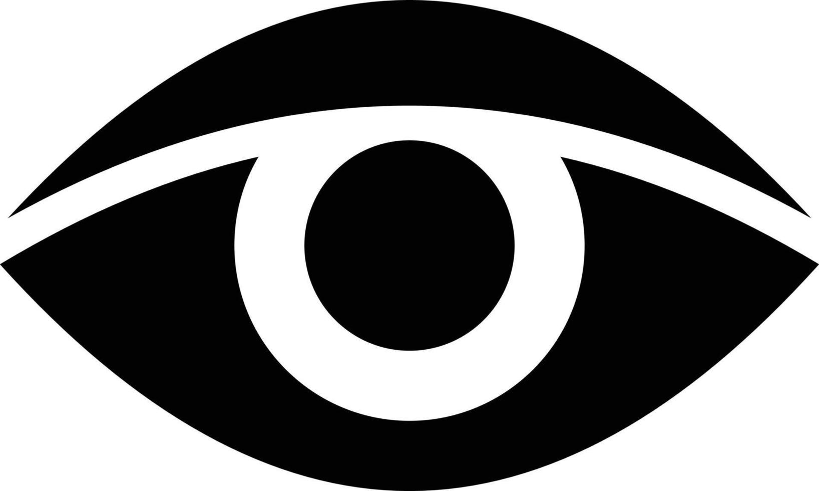 ilustración de vector de ojo en un fondo. símbolos de calidad premium. iconos vectoriales para concepto y diseño gráfico.