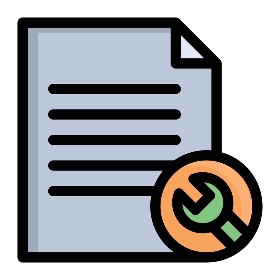 file setting vector illustration on a background.Premium quality symbols. vector icons for concept and graphic design.