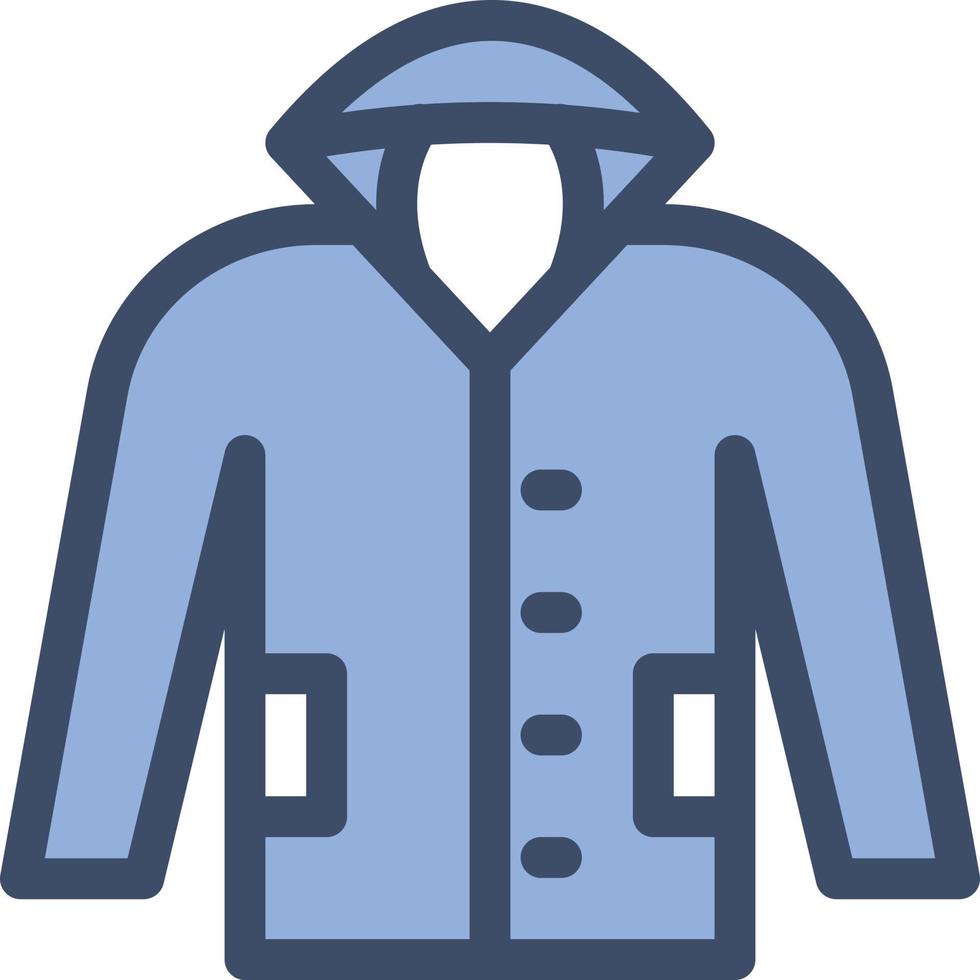 ilustración de vector de chaqueta en un fondo. símbolos de calidad premium. iconos vectoriales para concepto y diseño gráfico.