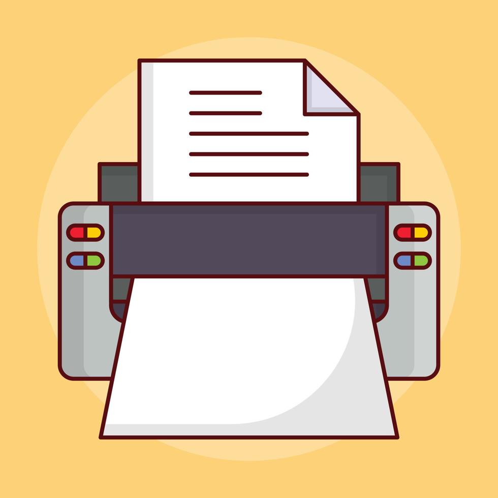 printen vector illustration on a background.Premium quality symbols. vector icons for concept and graphic design.