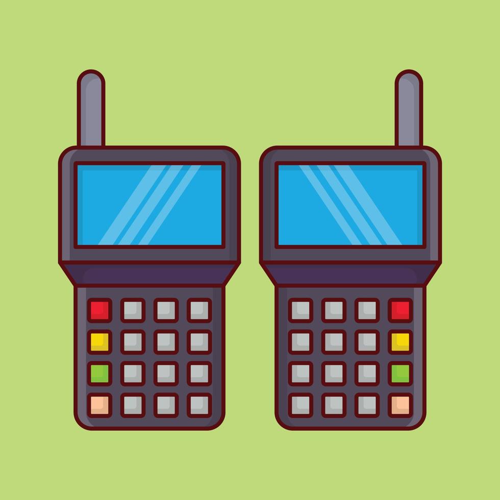 walkie vector illustration on a background.Premium quality symbols. vector icons for concept and graphic design.