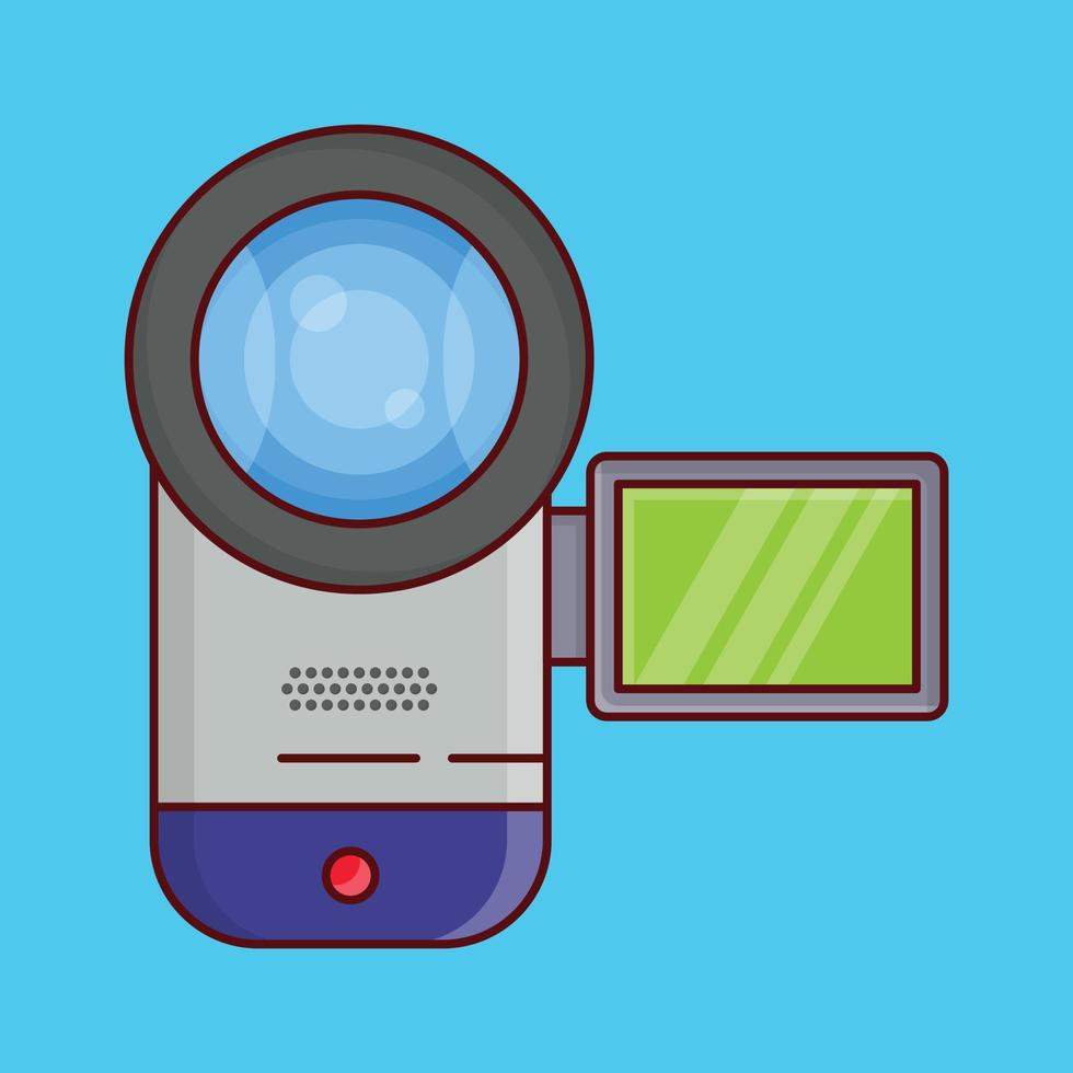 ilustración de vector de video en un fondo. símbolos de calidad premium. iconos vectoriales para concepto y diseño gráfico.