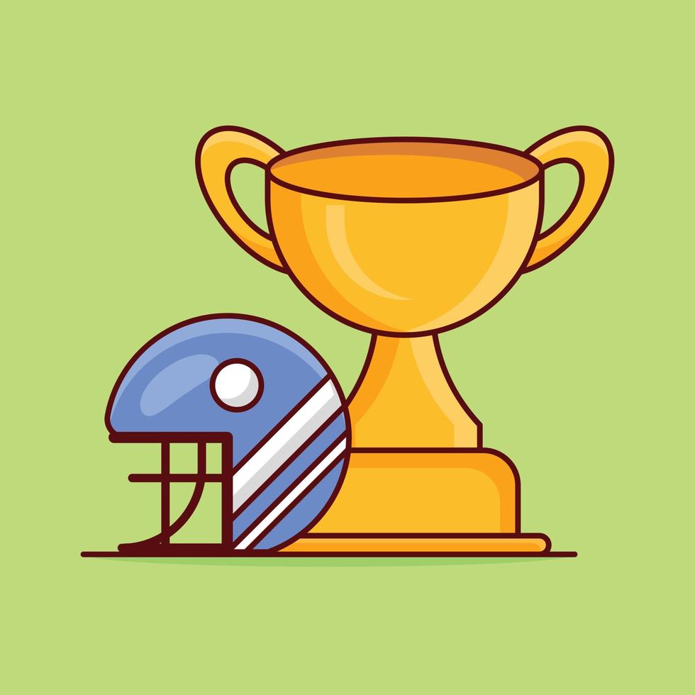 Ilustración de vector de trofeo en un fondo. Símbolos de calidad premium. iconos vectoriales para concepto y diseño gráfico.