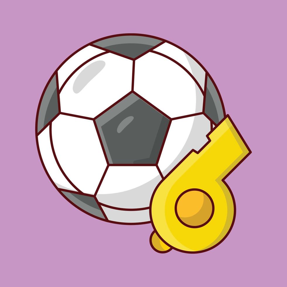 ilustración de vector de fútbol en un fondo. símbolos de calidad premium. iconos vectoriales para concepto y diseño gráfico.