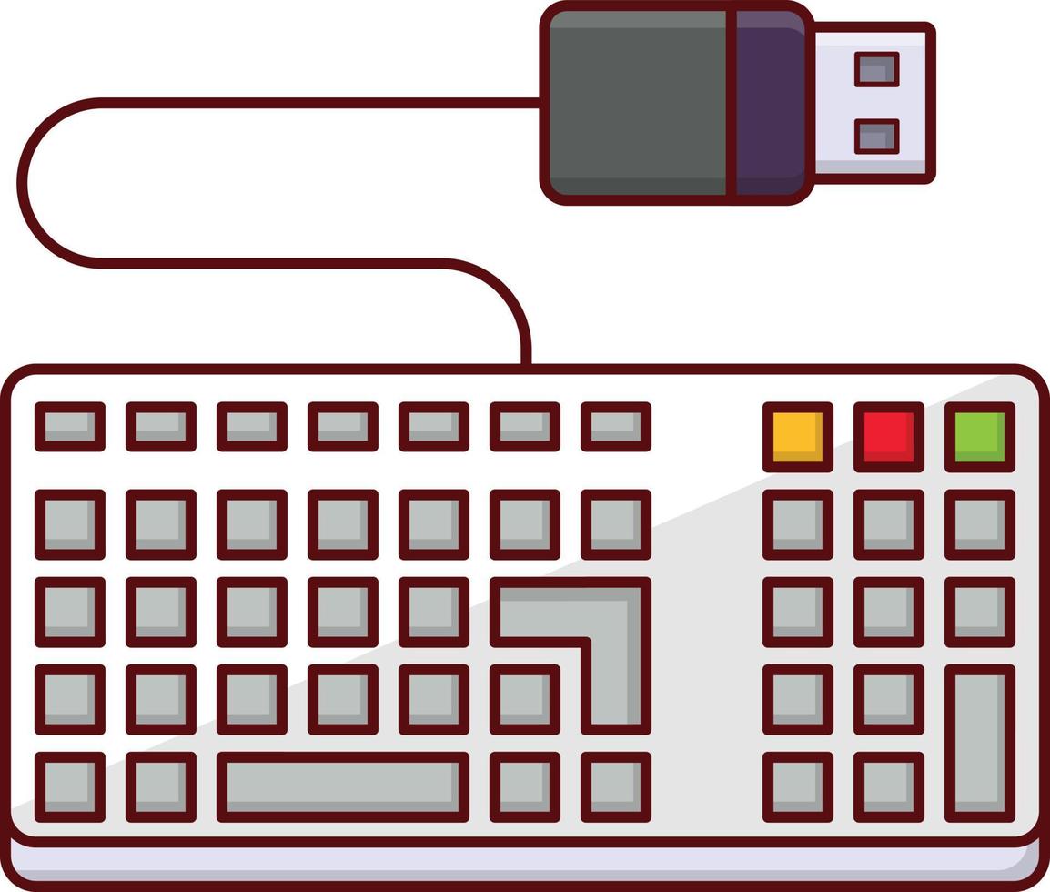 keyboard vector illustration on a background.Premium quality symbols. vector icons for concept and graphic design.