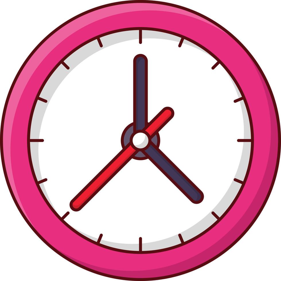 ilustración de vector de reloj en un fondo. símbolos de calidad premium. iconos vectoriales para concepto y diseño gráfico.