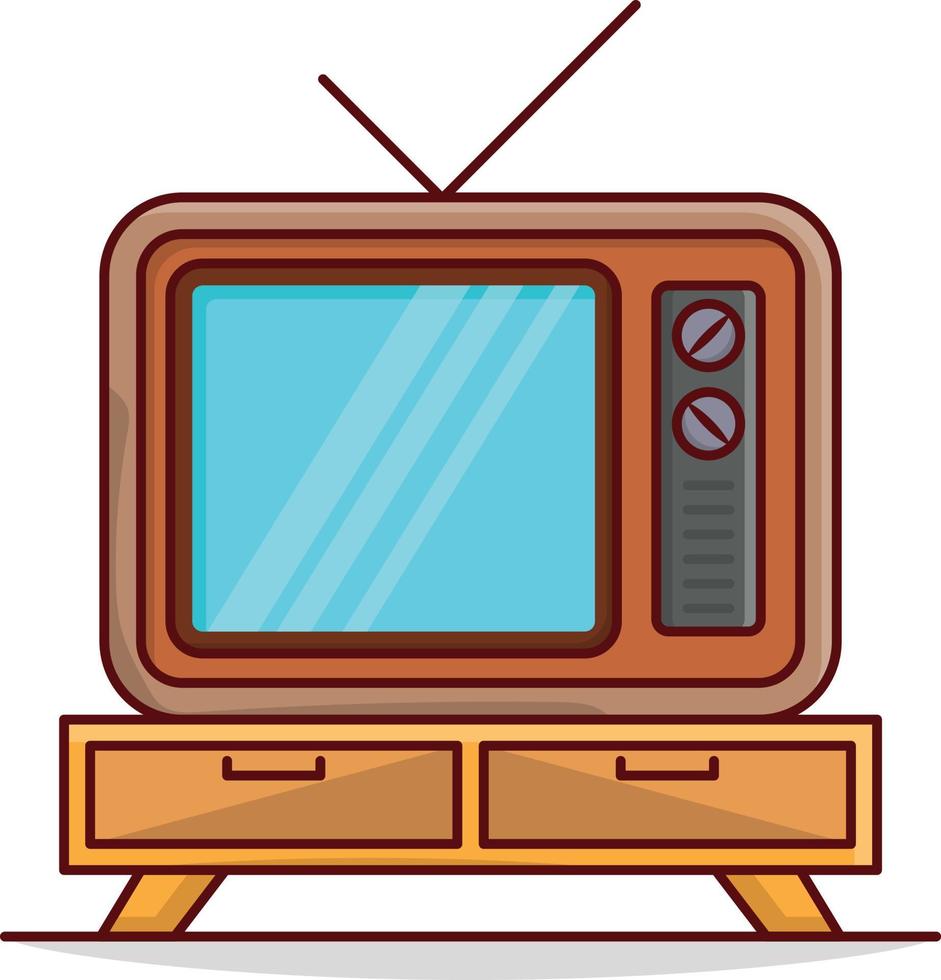 television vector illustration on a background.Premium quality symbols. vector icons for concept and graphic design.
