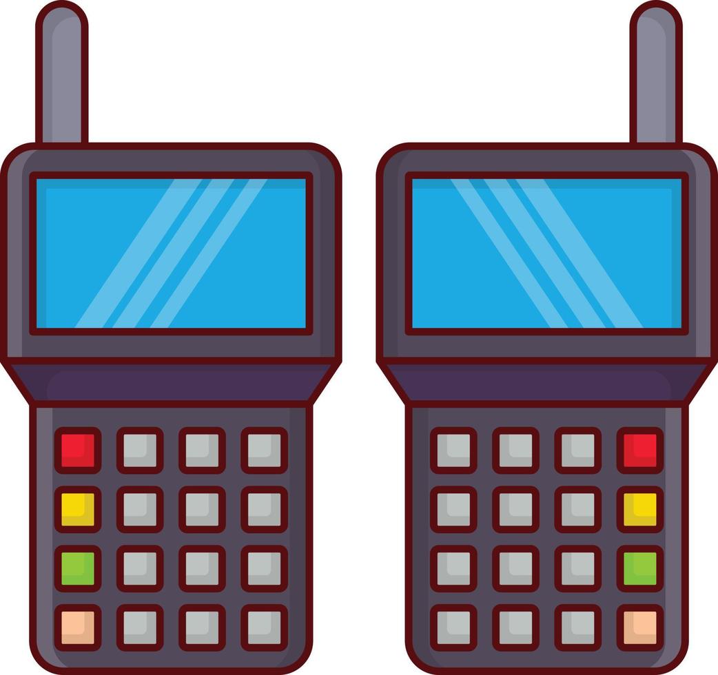 ilustración de vector de walkie en un fondo. símbolos de calidad premium. iconos vectoriales para concepto y diseño gráfico.