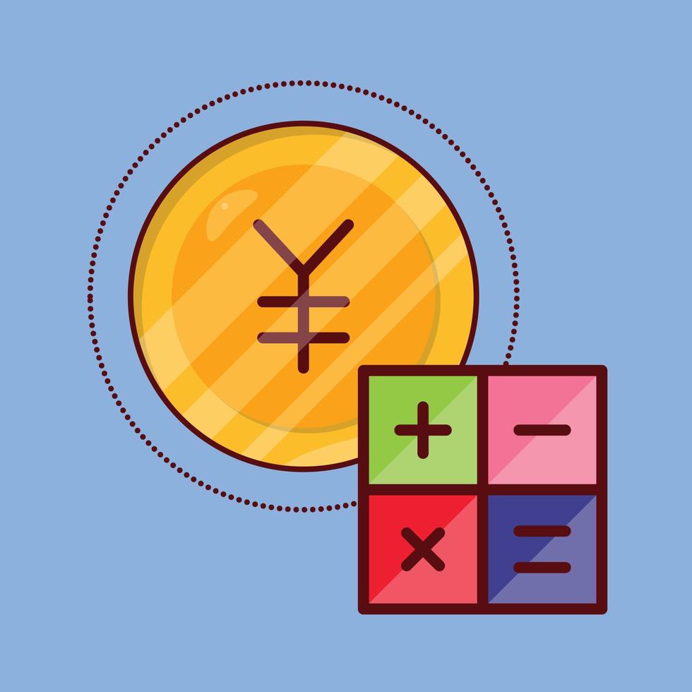 calculation vector illustration on a background.Premium quality symbols. vector icons for concept and graphic design.