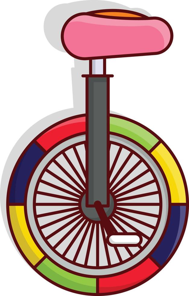 unicycle vector illustration on a background.Premium quality symbols. vector icons for concept and graphic design.