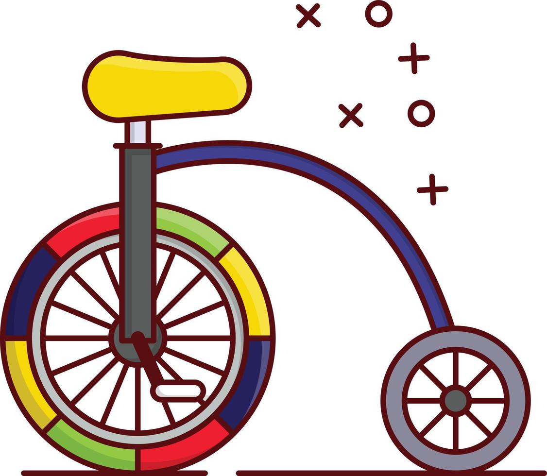 unicycle vector illustration on a background.Premium quality symbols. vector icons for concept and graphic design.
