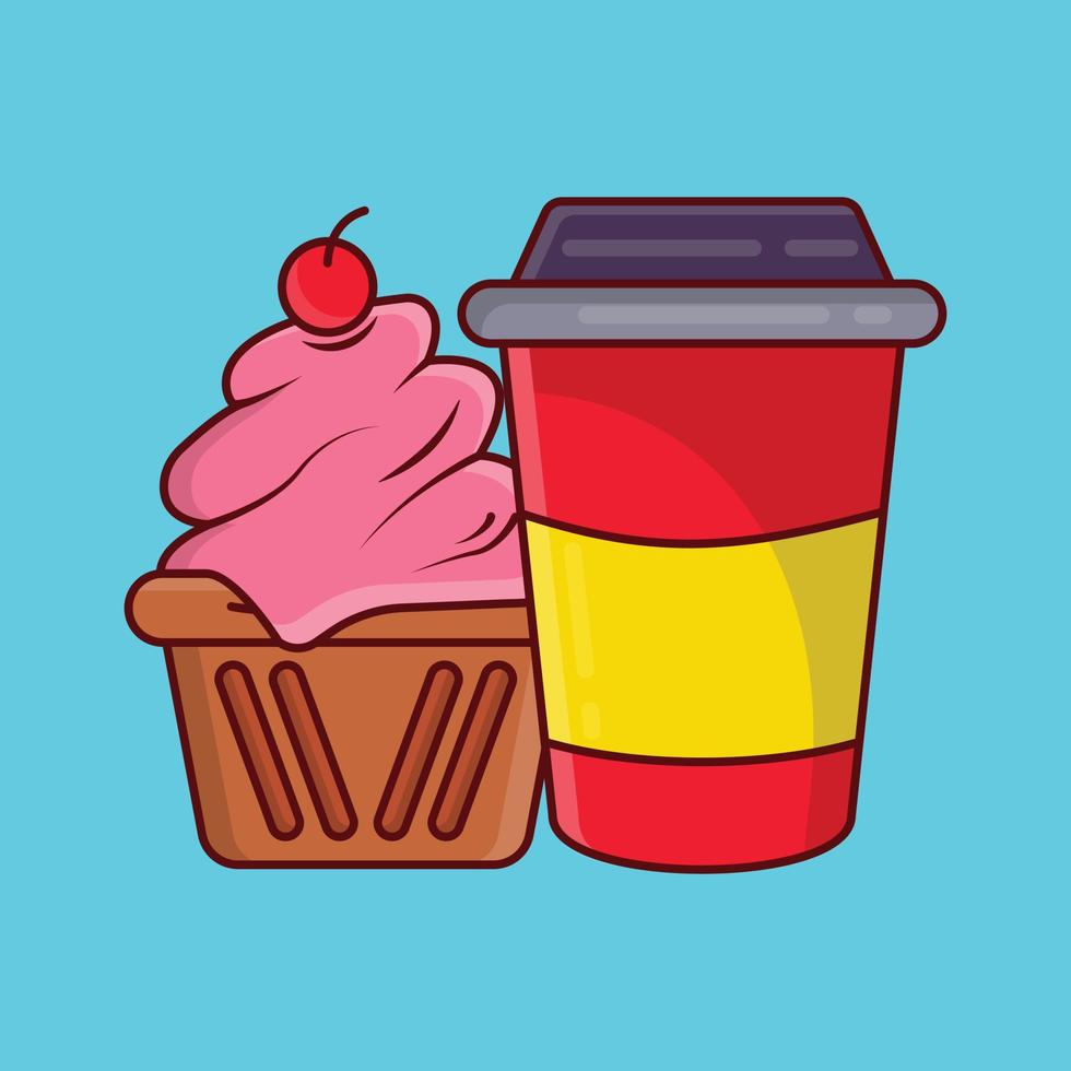 muffin vector illustration on a background.Premium quality symbols. vector icons for concept and graphic design.