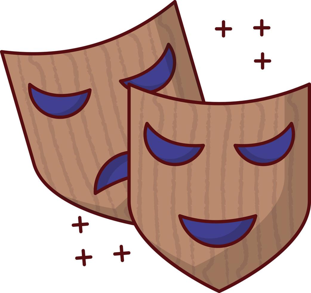 carnival mask vector illustration on a background.Premium quality symbols. vector icons for concept and graphic design.
