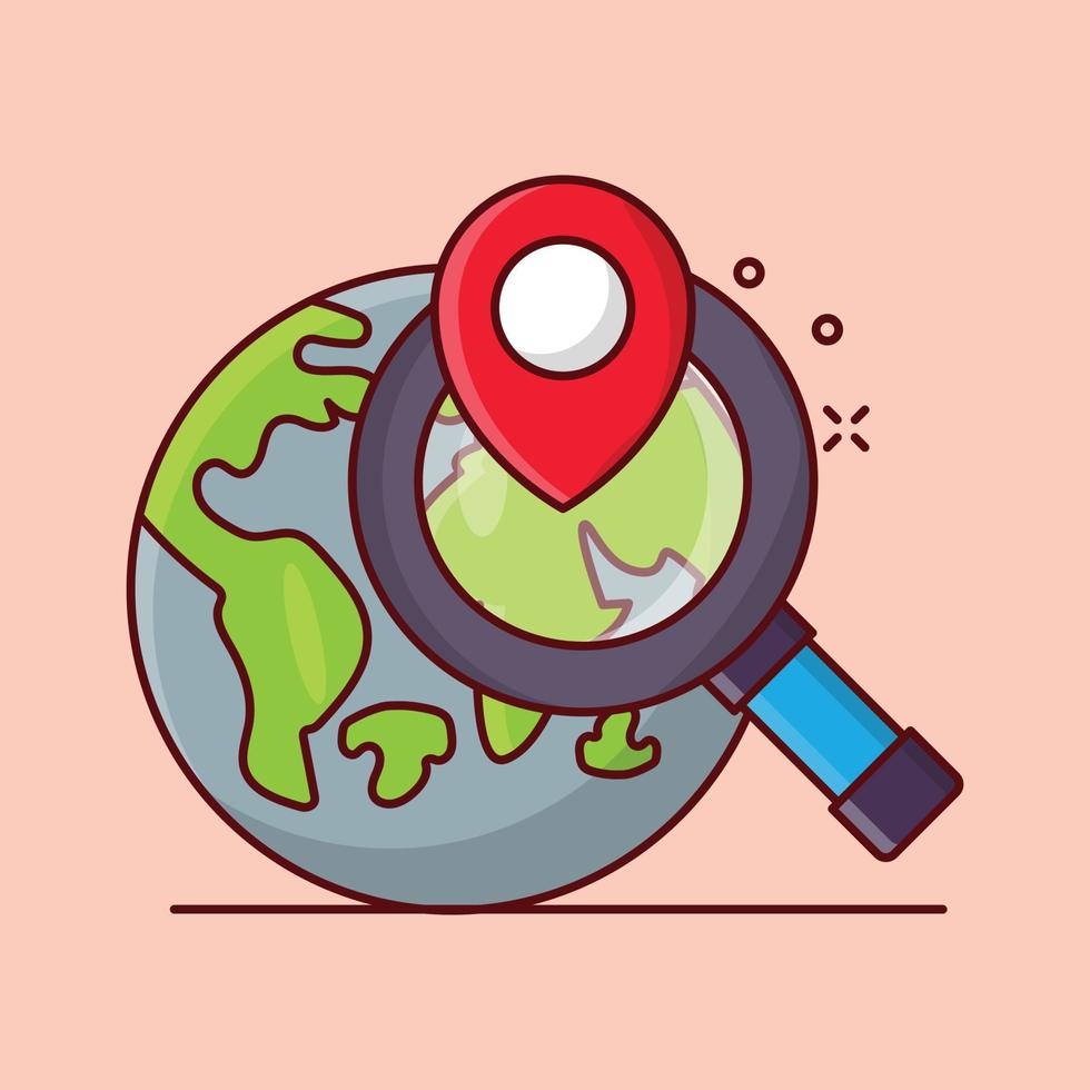 global search location vector illustration on a background.Premium quality symbols. vector icons for concept and graphic design.