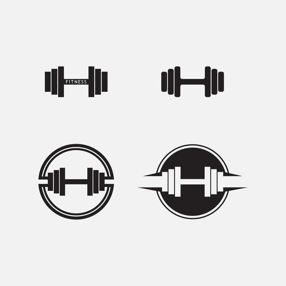 fitness logo y gimnasio icono diseño vector illustrationicon