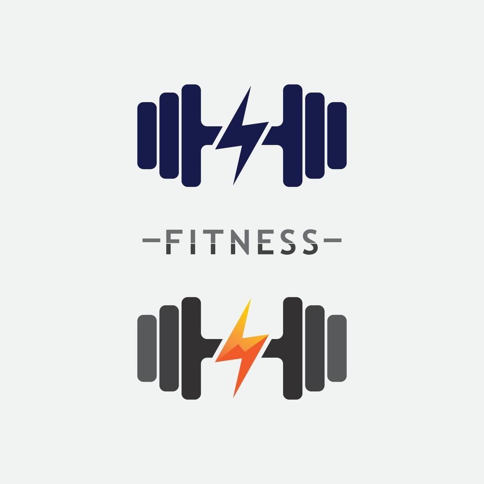 fitness logo diseño vector illustrationicon