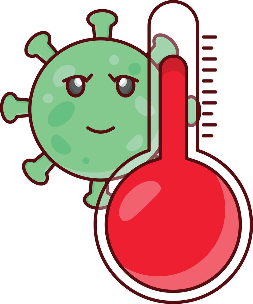 ilustración de vector de temperatura en un fondo. símbolos de calidad premium. iconos vectoriales para concepto y diseño gráfico.