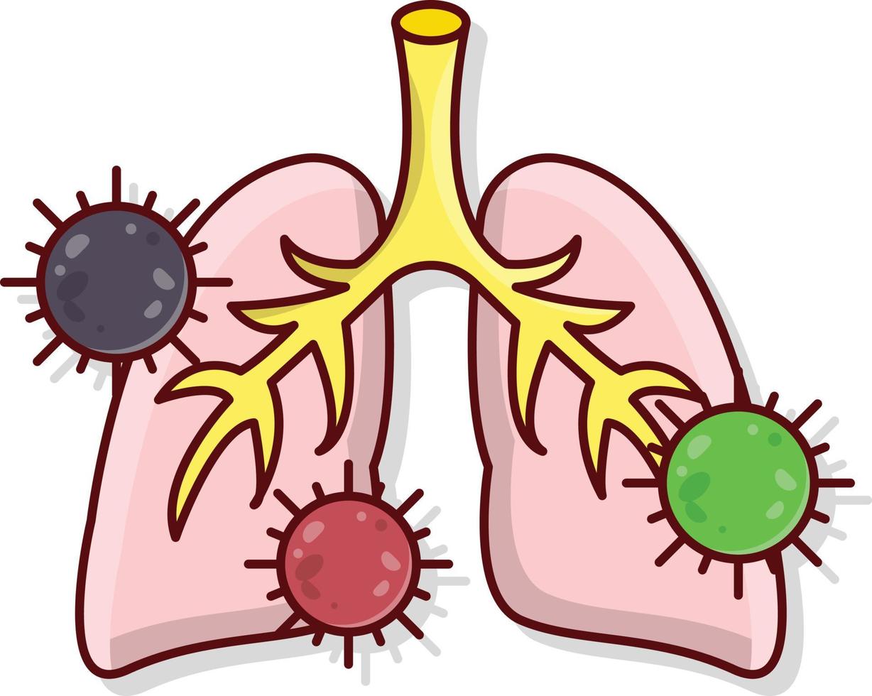 lungs vector illustration on a background.Premium quality symbols. vector icons for concept and graphic design.