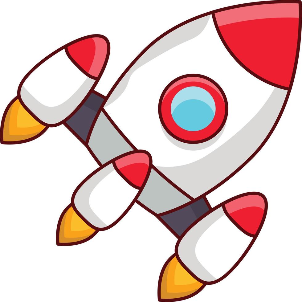 rocket vector illustration on a background.Premium quality symbols. vector icons for concept and graphic design.