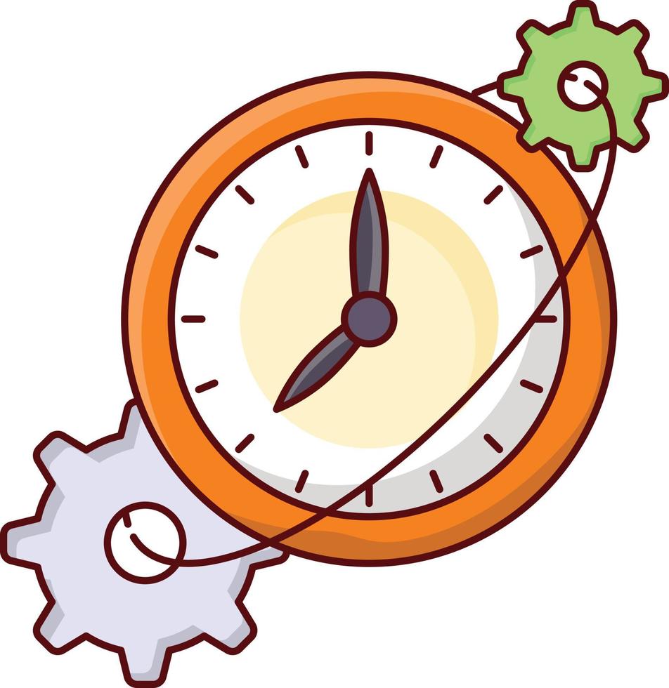 ilustración de vector de tiempo en un fondo. símbolos de calidad premium. iconos vectoriales para concepto y diseño gráfico.