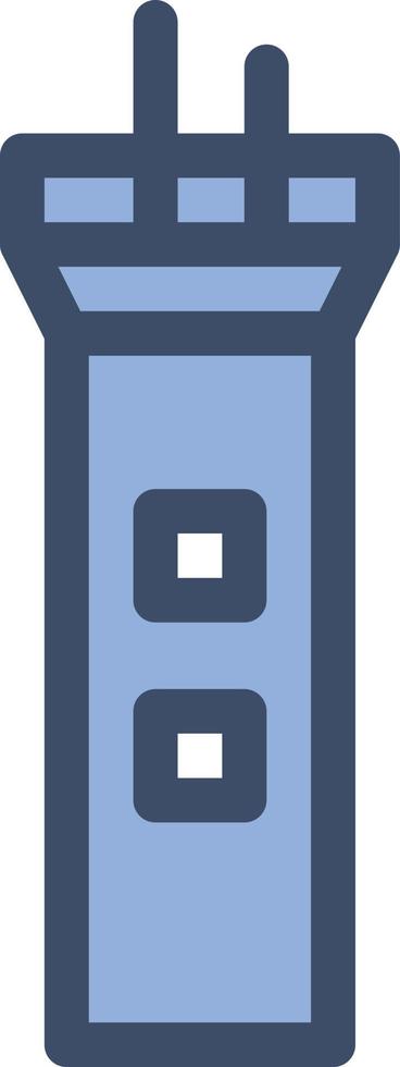 ilustración de vector de torre en un fondo. símbolos de calidad premium. iconos vectoriales para concepto y diseño gráfico.