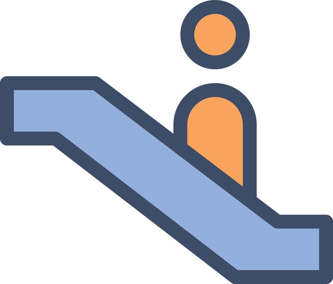 escalator vector illustration on a background.Premium quality symbols. vector icons for concept and graphic design.